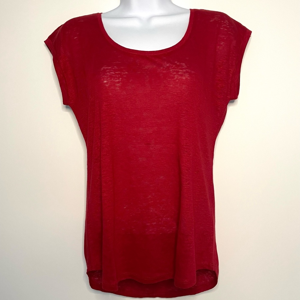 Loft Linen Shirttail Tee